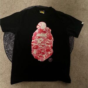 Pink head Bape tee